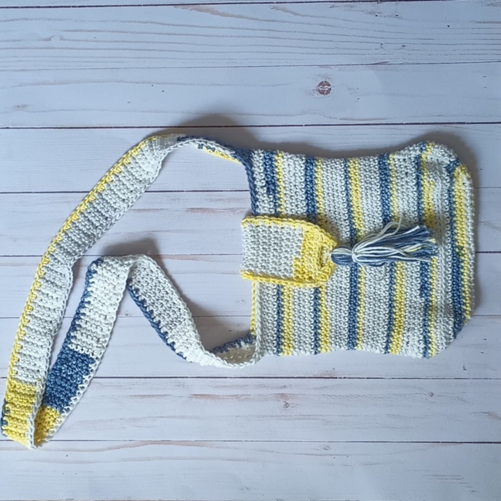 Handmade Boho Shoulder/Crossbody Bag.